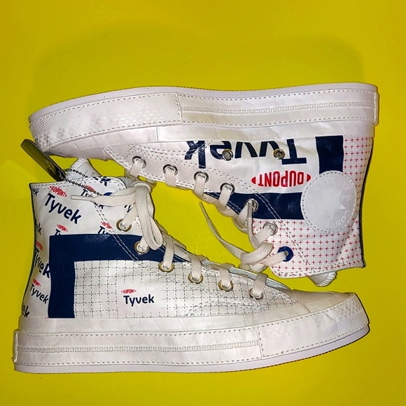 Converse Tyvek Limited Edition High Top Sneaker women's size 7 men's size 5 - Picture 2 of 13